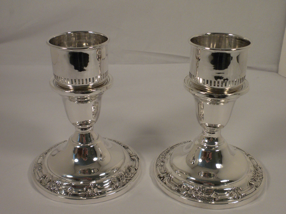 sterling silver candle sticks-2